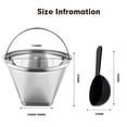 thumbnail image 4 of Cápsulas de café reutilizables tazas K de acero inoxidable • Filtro de malla de alta densidad • Sellado de silicona a prueba de fugas • Capacidad de 10g • Fácil de limpiar • Incluye cuchara, 4 of 7