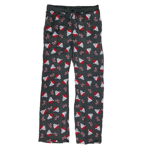 Ugly Christmas Mens Candycane Skulls Christmas Microfleece Lounge Sleep Pants Pajama Bottoms Walmart Com Walmart Com