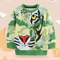 thumbnail image 5 of Gunia Pullover Hoodie For Kids Cartoon Tiger Print Long Sleeved Knitted Crewneck Sweatshirt For Boys Girls, 5 of 8