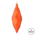 thumbnail image 3 of Vickerman 8" Burnished Orange Matte Swirl Finial Ornament, Pack of 6, 3 of 3