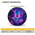 thumbnail image 5 of Yuyamidu Purple Butterfly Spare Tire Cover for RV Trailer Camper Tyre Covers Sunflower Wheel Protectors Cover for Truck SUV Travel Camping Exterior, 5 of 5