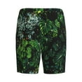 thumbnail image 5 of Naloa Lush Foliage Green Plant Men's Short Pajama Pants, Lounge Comfort Shorts with Elasticized Waistband and Side Pockets - Large, 5 of 9