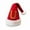 U, variant on Luoshdecor 7.2in Monogram Christmas Santa Hats Tree Hanging, Red Velvet Hat with Gold Embroidered Letter Hats Letter Xmas Tree Decorations for Family Holiday Decor(A)