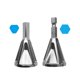 thumbnail image 5 of Herramienta de desbarbado y biselado externo, broca de desbarbado triangular/hexagonal externa, broca de acero inoxidable de alta velocidad para eliminar rebabas, repara rápidamente metal dañado,, 5 of 8