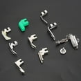 thumbnail image 2 of Tbest Presser Foot Kit,Sewing Machine Accessories,9Pcs/Set Household Presser Foot Kit Rolled Hem Compensating Feet Set Accessories for Old Pedal Sewing Machine with Screw, 2 of 8