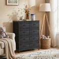 thumbnail image 5 of edx 8 Drawers Fabric Dresser for Bedroom, Drawer Organizer Storage Cabinet for Closet, Clothes, TV Stand, Black, 5 of 9
