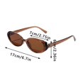 thumbnail image 2 of Unisex Oval Sunglasses - Retro 90s Style Lightweight UV Protection Eyewear for Men and Women Brown, 2 of 4