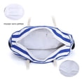 thumbnail image 4 of Large Beach Bag Canvas Striped Tote Bag Durable Tote Shoulder Bag with Waterproof Phone Case, Bottle Opener and Key Holder, 4 of 7