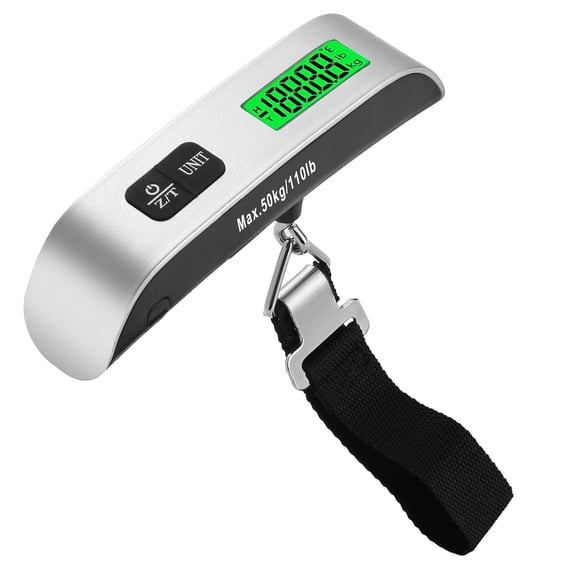 Luggage Scale Travel Digital,110lb Portable Suitcase Weight Scale,Luggage Weight Scale with Backlit LED Display,Hanging Baggage Scale for Luggage,Backpacks,Packages