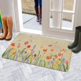 thumbnail image 6 of Floral Decor Door Mat Welcome Flowers Doormat Non Slip Colorful Farmhouse Entrance Reusable Home for Spring Decoration Front Door Mats Indoor Outdoor Rug 17" x 30", 6 of 6