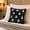 E, variant on Cute Ghost Fringe Halloween Throw Pillow, Black Velvet Ghost Square Decorative Cushion, Soft Accent Pillow, for Sofa, Couch, Bedroom, 40*40cm