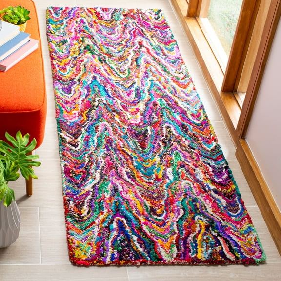 SAFAVIEH Nantucket Collection NAN312A Handmade Multi Rug