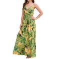 thumbnail image 2 of FcBaudy Camisole Sans Manches Robe Col en V, Robes d'Été pour Femmes, Robes Sans Manches Imprimées à Bretelles Longues Robe pour Femmes, 2 of 7