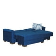 thumbnail image 5 of Ottomanson Origins Pro Convertible L-Shaped Sectional Sofa, Blue Microfiber, 5 of 8
