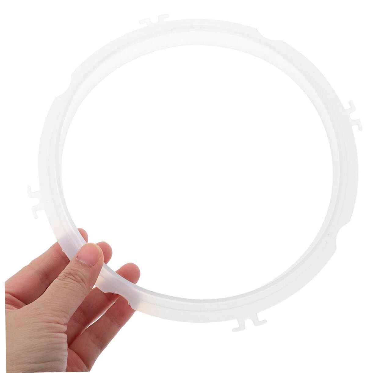2pcs Pot Sealing Rings White Rice Cookers Sealing Ring Ring for Pressure Cooker Pressure Cooker Circle