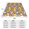 thumbnail image 3 of Salouo cute paw Print Bed Blankets, Flannel Blanket Comfortable Air Conditioning Blanket Lightweight Blanket for Sofa Bed Travel & Couch-40"x30", 3 of 7