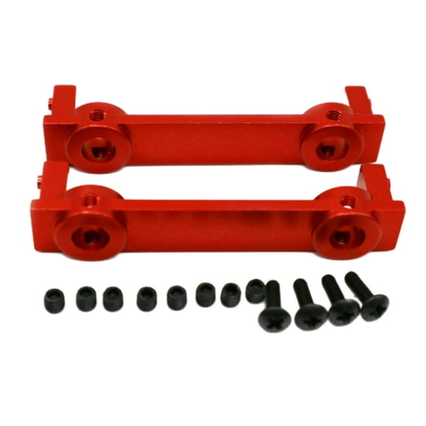 Vogacara Parachoques trasero fácil de instalar para ECX 1/12 Rc RGT 136100 hecho de aleación de aluminio 100 nuevo Kits de construcción modelo rojo