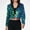 Mermaid, variant on Women's Sequin Cropped Blazer Long Sleeve Sparkly Open Front Jacket - Small, Mixed