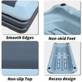 thumbnail image 4 of Adjustable Workout Aerobic Stepper in Fitness & Exercise Step Platform Trainer Gray black with 4 risers, 4 of 5