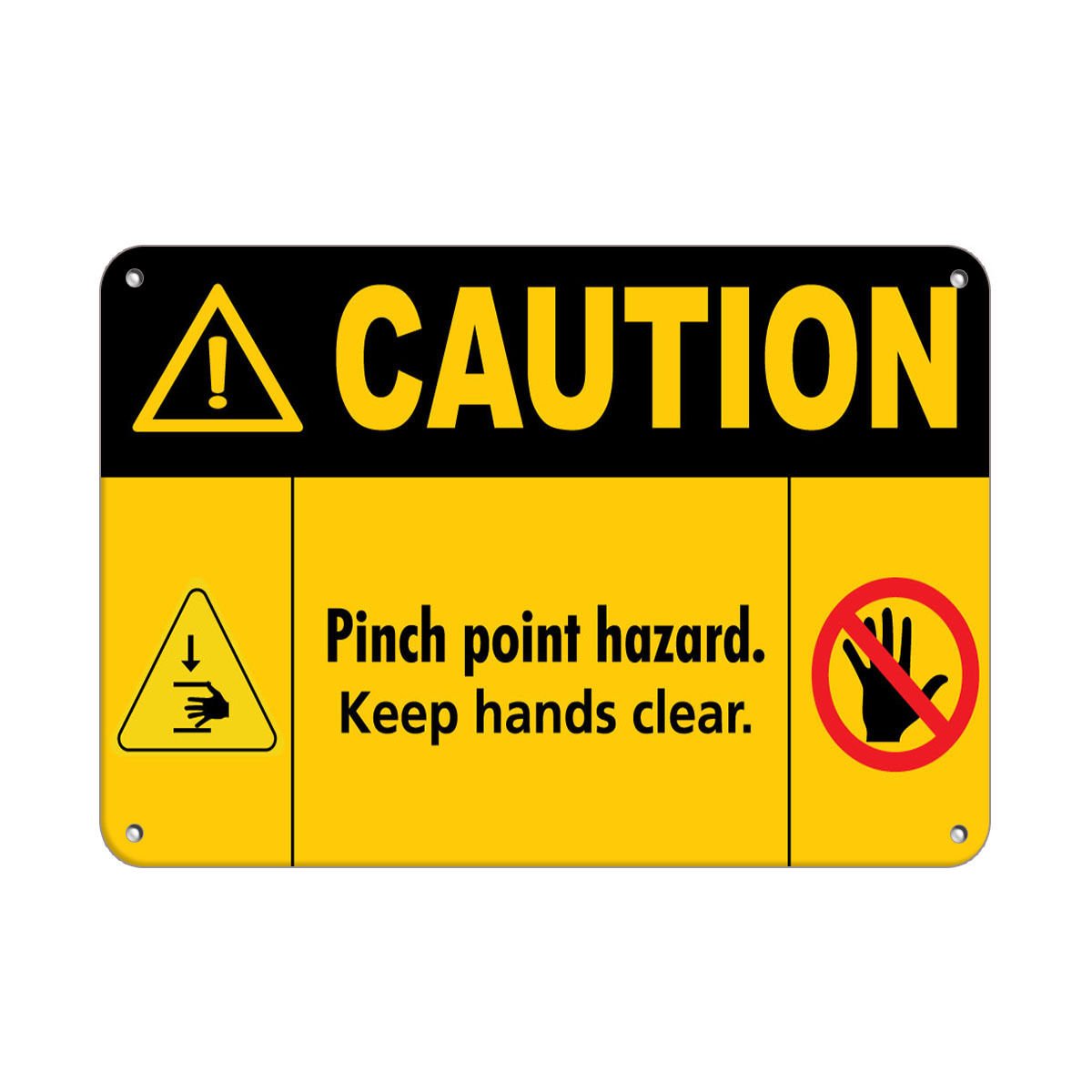 Caution Pinch Point Sign
