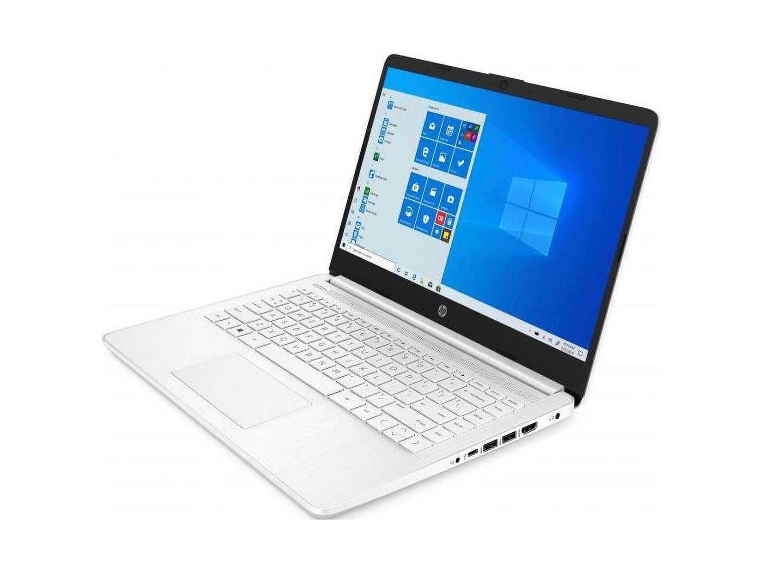 HP 14 Series 14" Laptop - Intel Celeron N4020 - 4GB RAM - 64GB eMMC - Windows 10 Home in S mode - Snow White  14-dq0040nr (47X78UA#ABA)