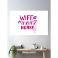 thumbnail image 2 of Nice Awesome Nurse Mom Poster Wall Art, Modern Wall Decor, 8x12 UNFRAMED, 2 of 3