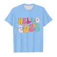 thumbnail image 4 of SXcggal One Chandails à Capuchon pour Filles Imprimé Graphique Lettre Pulls Tops Manches Courtes Décontracté Doux Chandail T-Shirt Mignon Respirant Confortable Tops Filles, 4 of 4
