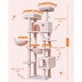 thumbnail image 2 of Cat Tree Taoqimiao MS026LP para gatos de interior con 8 rascadores, 2 of 8