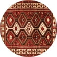 thumbnail image 1 of Ahgly Company Indoor Round Persian Orange Traditional Area Rugs, 3' Round, 1 of 1