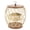 Gold, variant on NFTIGB Pineapple Shaped Coffee Capsule Holder Stylish Metal and Wood Pod Storage Organizer Basket with Lid for Home Kitchen Decor, Black (6.69 inches / 17 cm)