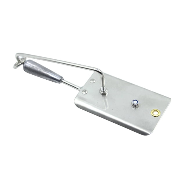 relayinert Raboteuse de Pêche Robuste avec Lame en Acier Inoxydable Raboteuse pour Pêche au Poisson-King Wahoo Argent 13cm