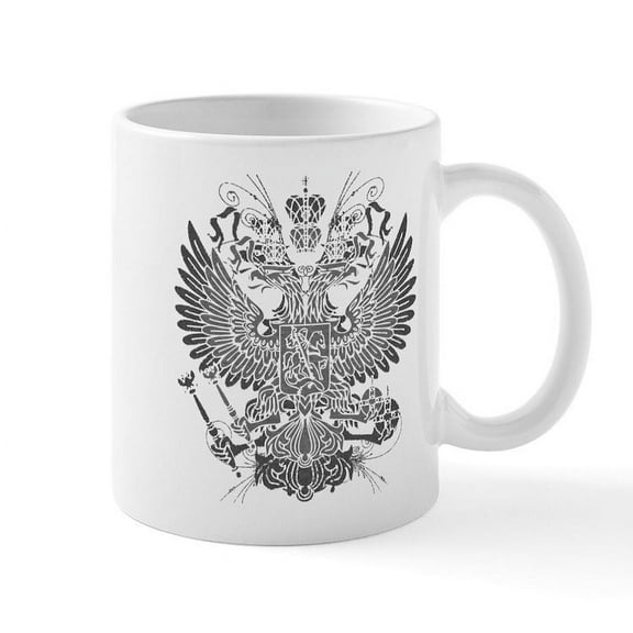 CafePress - Byzantine Eagle Mug - 11 oz Ceramic Mug - Novelty Coffee Tea Cup
