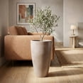 thumbnail image 4 of Ecobo 27.6’’ Eco-Friendly Round Pot Planter Vicenza Indoor/Outdoor Planter for Flowers & Tall Plants - Contemporary All-Weather Design – Brown, 4 of 5