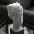 thumbnail image 4 of DecMode Stoneware Eclectic Woman Sculpture, Gray, 4 of 9