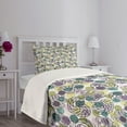 thumbnail image 3 of Ambesonne Abstract Quilted Bedspread Set 2 Pcs, Lollipop Pastel Dots, Twin Size, Multicolor, 3 of 5