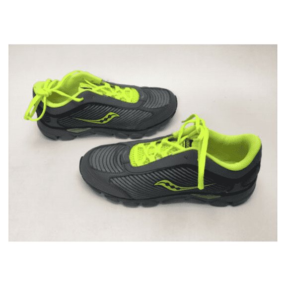 Saucony Boy's B VIRRATA GREY/CITRON Sneaker, Sz 4.5 M