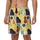 thumbnail image 1 of Balery Musical Instruments Bañador para hombre, shorts de playa de secado rápido con entrepierna y forro de compresión-Large, 1 of 6