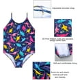 thumbnail image 4 of PASHOP Girls One Piece Swimsuits for 4-8 Years Kids Swimsuits Girls Swimsuits Size 6 Girl Swimwear Bathing Suit, 4 of 6