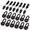 Black-24, variant on Black 24 Pack Emergency Whistle and Compass Keychain Set for Outdoor Activities