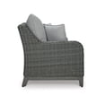 thumbnail image 2 of Bowery Hill Modern Outdoor Fabric Loveseat with Cushion in Gray, 2 of 7