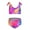 style-3, variant on Color Vortex Tie Dyeing Two Piece Swimsuit Set, Bikini Swimsuit Suitable for Little Girls