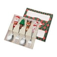 thumbnail image 4 of jifeng Christmas Spoons Forks Set Flatware Cutlery Set Tea Spoons Utensils Xmas Cutlery Green Box, 4 of 9