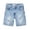 1-Sky Blue154, variant on Boys' Distressed Denim Shorts Rolled Soft Casual Summer Streetwear Jeans Pants