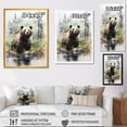 thumbnail image 4 of Designart "Grizzly Bear Wilderness Brown Majesty II" Animals Canvas Wall Art - Traditional Brown Bear Hallway Wall Art Decor, 4 of 6
