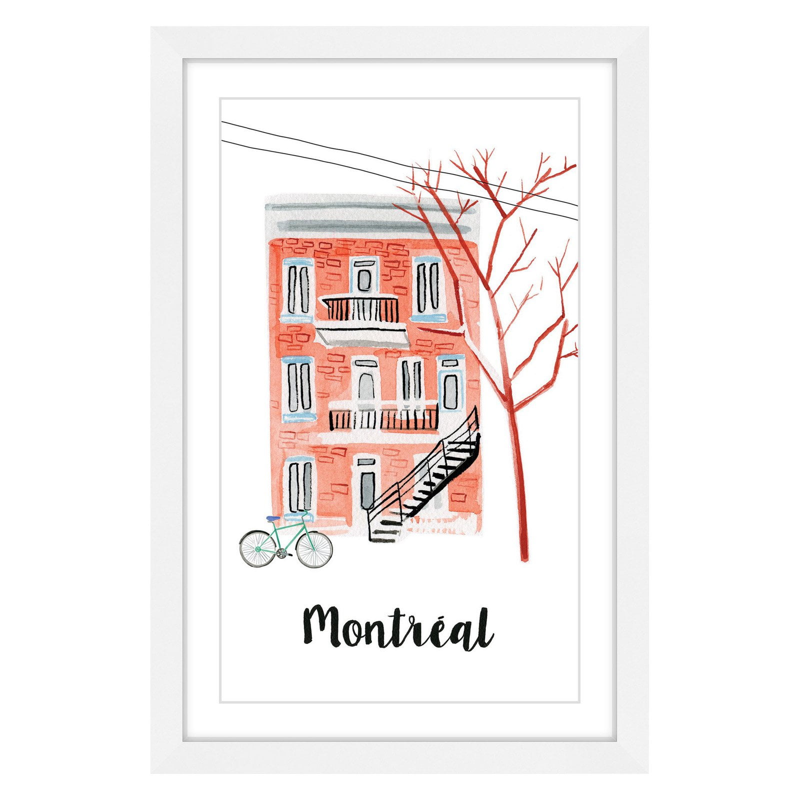 "Montreal Apartment" Framed Painting Print