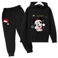 thumbnail image 5 of Conjuntos navideños para niños de Disney Mickey Mouse, ropa para niños, sudaderas con capucha y pantalones, conjunto de 2 piezas, chándales de dibujos animados para niños, ropa para niños pequeños, tr, 5 of 5