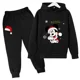 thumbnail image 5 of Conjuntos navideños para niños de Disney Mickey Mouse, ropa para niños, sudaderas con capucha y pantalones, conjunto de 2 piezas, chándales de dibujos animados para niños, ropa para niños pequeños, tr, 5 of 5