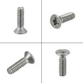 thumbnail image 5 of Uxcell 6#-32x1/2" Flat Head Machine Screws Phillips 304 Stainless Steel Polishing 200 Pack, 5 of 6