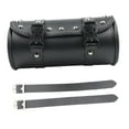 thumbnail image 4 of Motorcycle Handlebar Bag, PU Leather Roll Black Saddlebags Storage Tool Pouch for Motorcycle, Motorbike, ,Spare Parts, 4 of 9