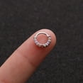 thumbnail image 3 of Jiaroswwei 1Pc Women Multicolor Cubic Zirconia Hoop Nose Ring Huggie Earring Helix Jewelry, 3 of 8